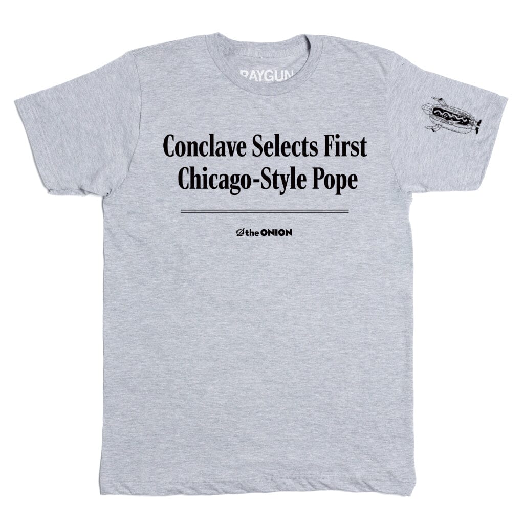 'Conclave Selects First Chicago-Style Pope' Headline T-Shirt - Image 2