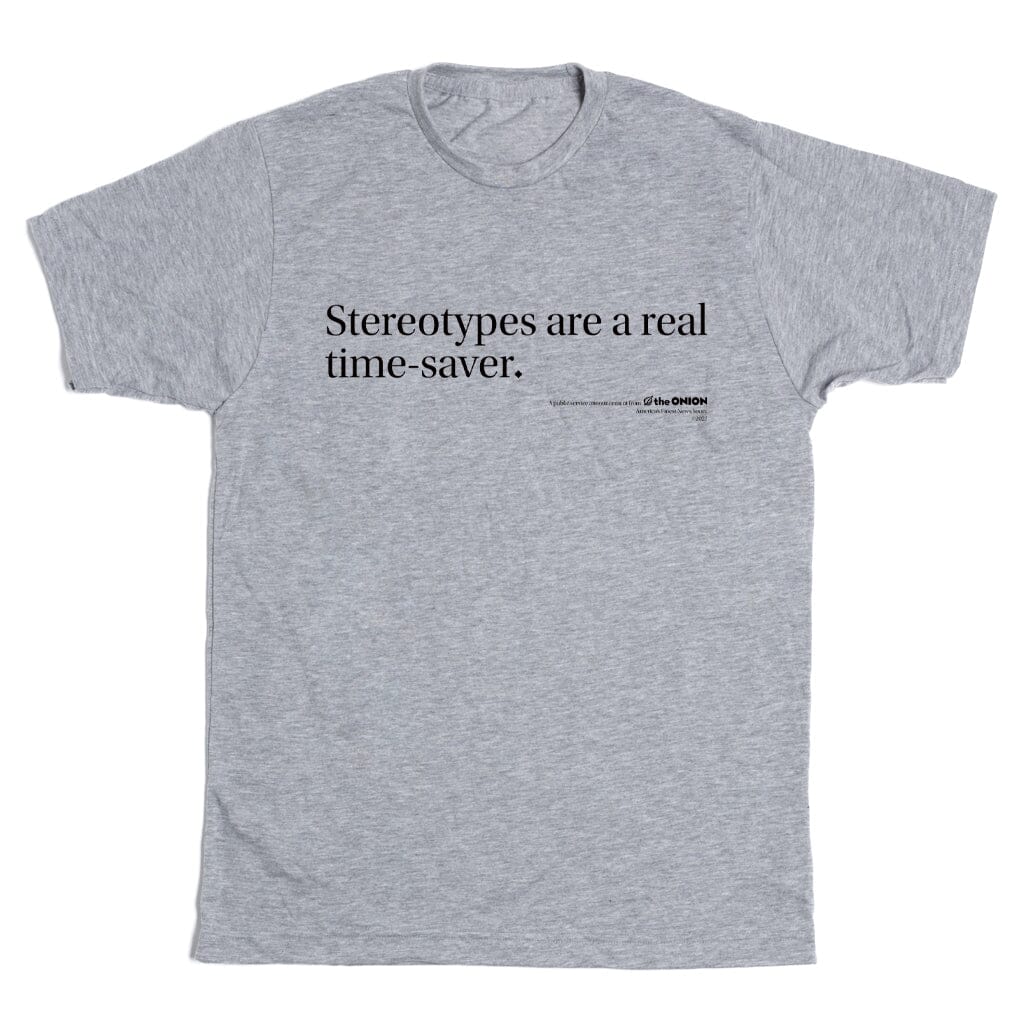 'Stereotypes are a real time-saver.' Vintage Headline T-Shirt - Image 2